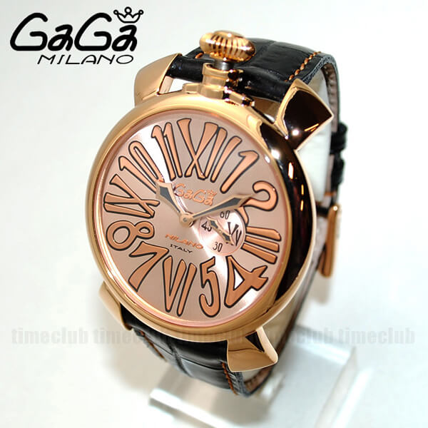 GaGa MILANO （ガガミラノ） 時計 腕時計 MANUALE マニュアーレ マヌアーレ スリム 46mm ブラック ブレス 5085.02 